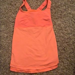 Orange lululemon tank